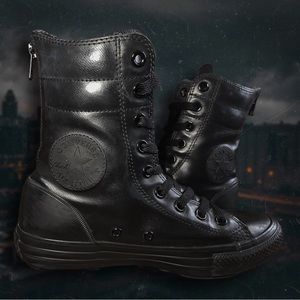 🖤 CONVERSE Chuck Taylor All Star Rubber Hi-Rise
Boots 🖤